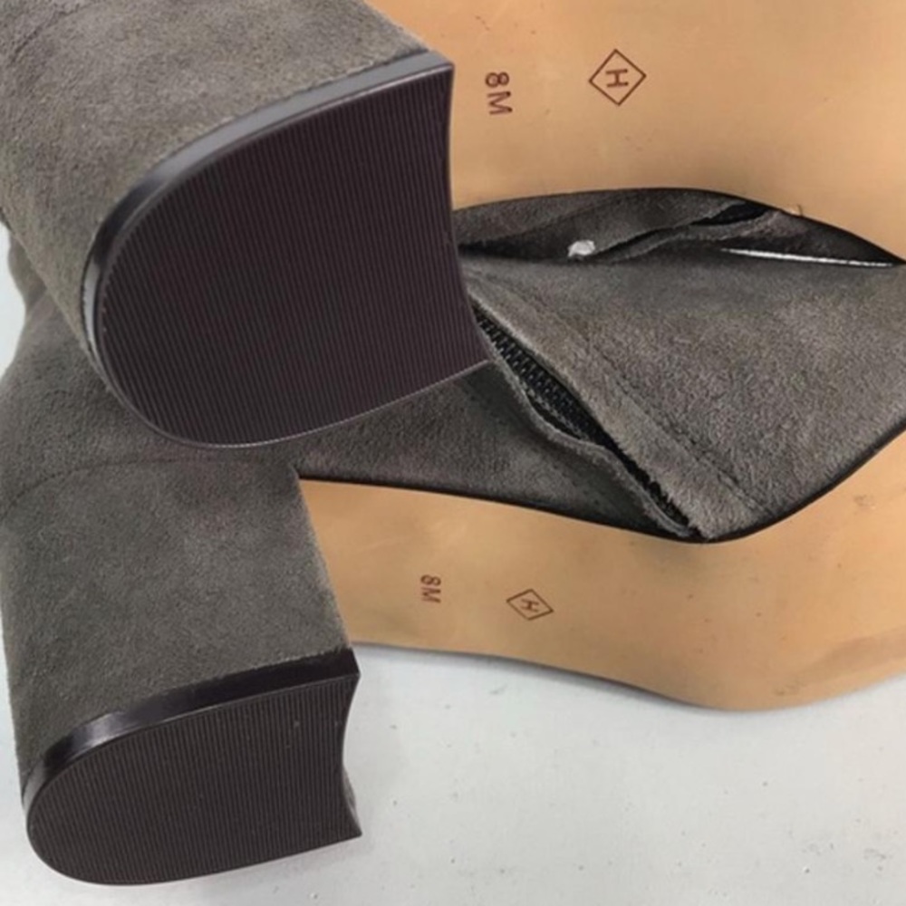 Halogen Gray Over the Knee Suede Boots Size 8 - Picture 7 of 8